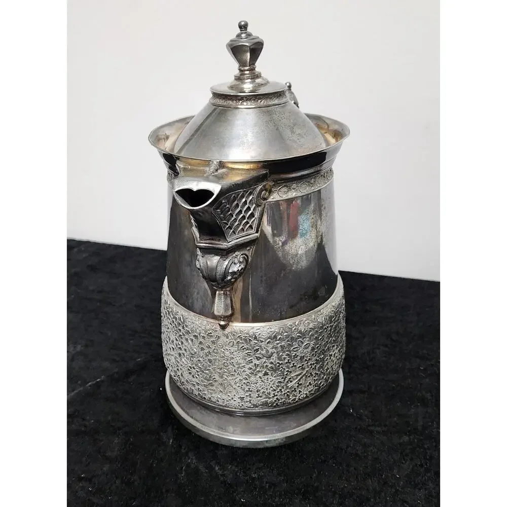 Middletown Plate Co Victorian-Era Quadruple Silverplate Pitcher